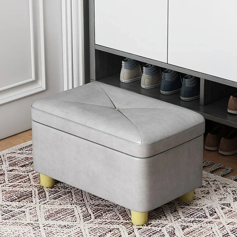 Modern Simple Storage Stool Leg Supporter Home Furniture Originality Living Room Storage Stool Fitting Room Tabouret De Stockage