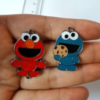 10pcs Cartoon Charm Jewelry Making Enamel Pendant DIY Earring Necklace Bracelet  Accessories Alloy