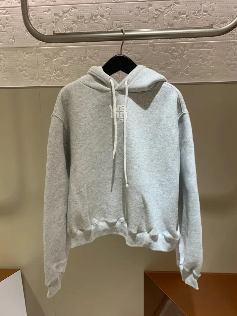 여성용 루즈핏 후드티 플리스 안감 스트릿 스타일 레터 프린트 캐주얼 상의와 어울리는 하의 편안한 핏 세트