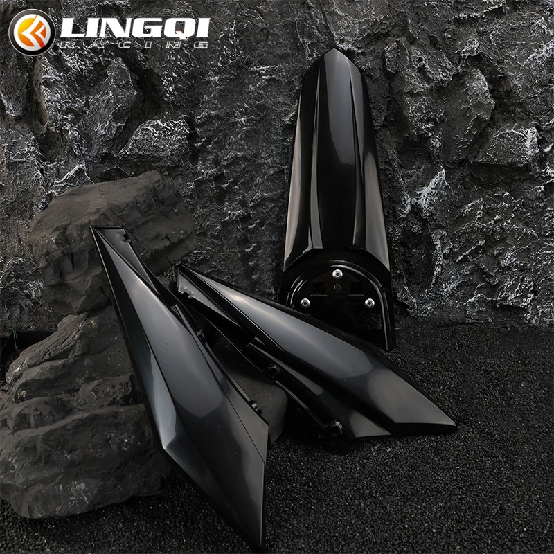 LINGQI سباق الدراجات النارية لوحة جانبية والحاجز الخلفي غطاء إطاري مقعد هدية أجزاء لضوء النحل LightBee Eride Pro SS 3.0