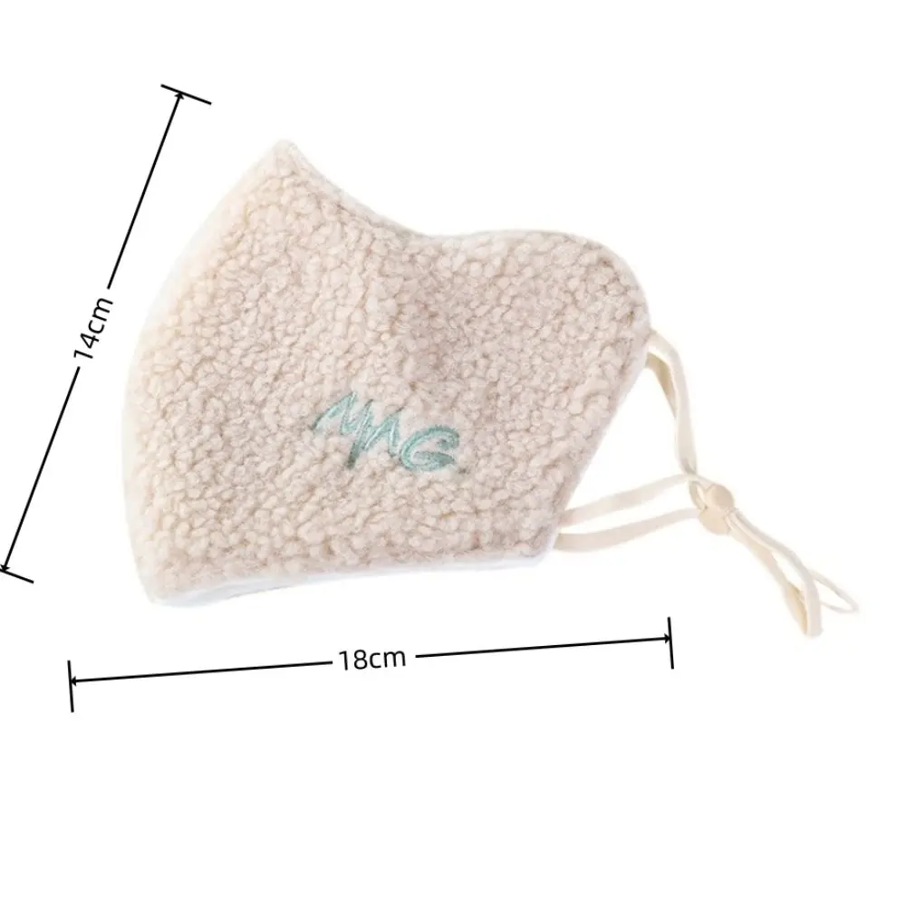 أزياء الشتاء سميكة قناع دافئ تنفس قابل للتعديل قناع الوجه الكامل قابل للغسل صوف الضأن قناع ركوب الدراجات للجنسين