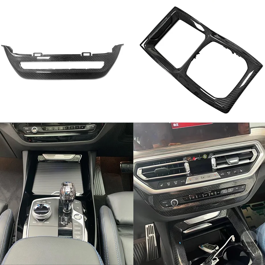 

Replacement Real Carbon Fiber Center Console Volume Adjustment Cover Car Accessories For BMW X3 G01 X4 G02 X3m F97 X4m F98 2022+