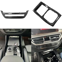 Replacement Real Carbon Fiber Center Console Volume Adjustment Cover Car Accessories For BMW X3 G01 X4 G02 X3m F97 X4m F98 2022+