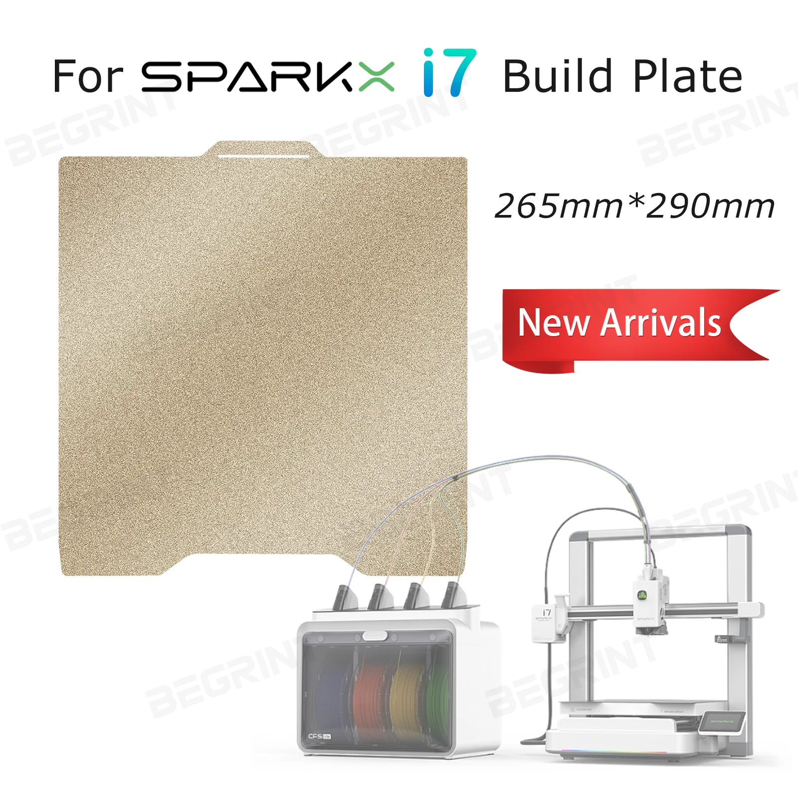 

Термостойкая пластина Sparkx i7 для Creality Sparkx i7, PEI-лист 265x300 мм, текстурированная, двусторонняя, для комбинированной печатной платформы Sparkx i7