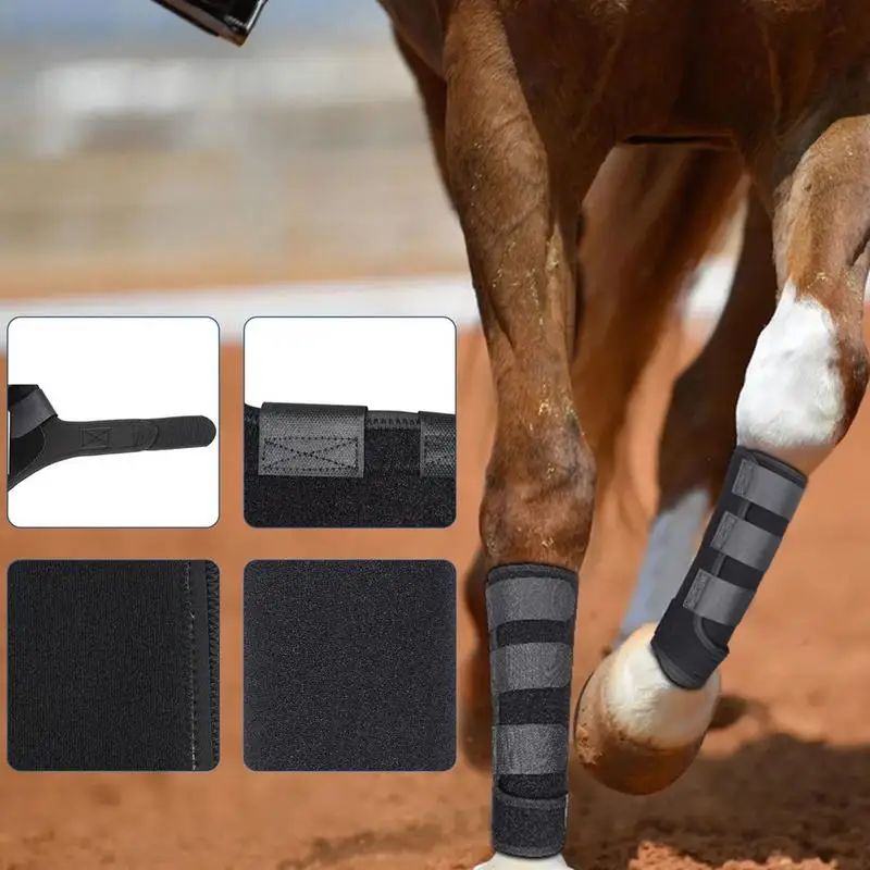 Protective Boots Horse Fly Leg Guards Professional Ergonomic Horse Leg Guards Convenient Leg Wraps Protector For Official