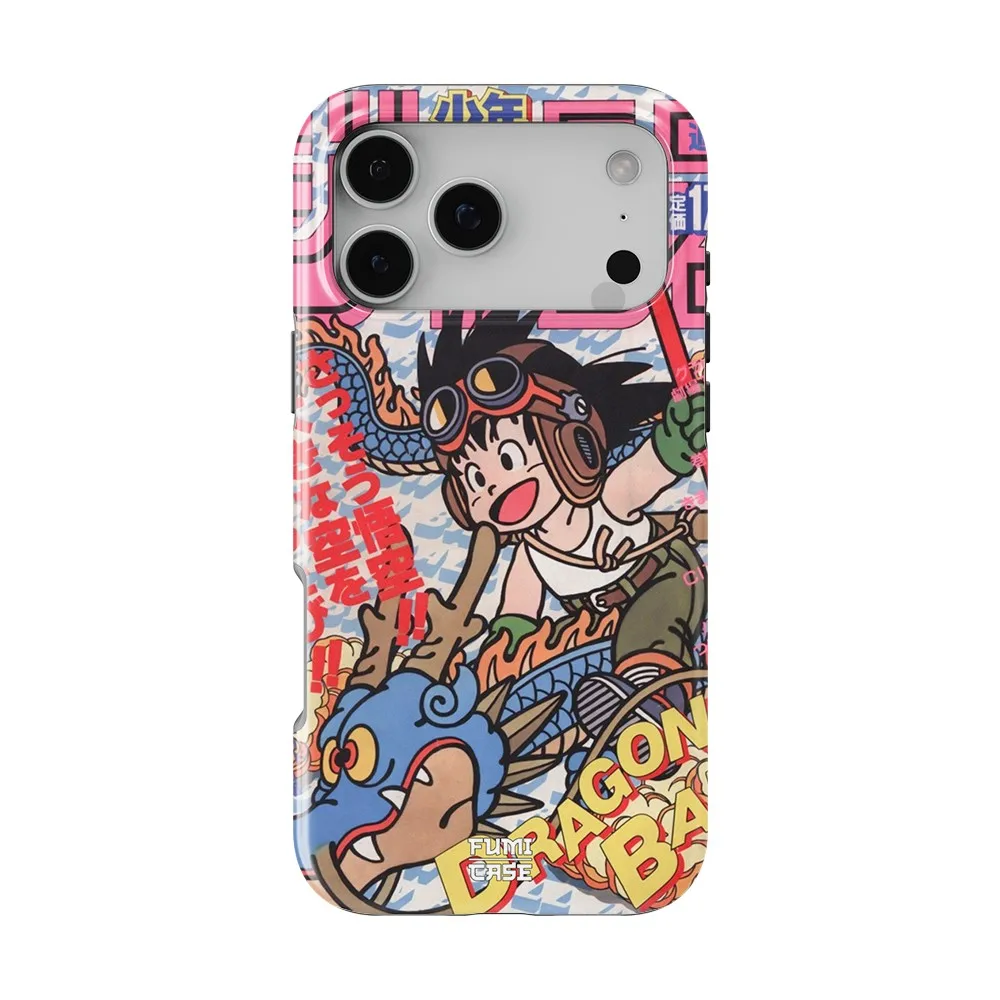 Luxury Clmj Cool Goku Anime Dragons Balls  Phone Case for iPhone 17 17e 16e 16 15 14 13 12 11 Air Pro Max Plus Double-layer view 2