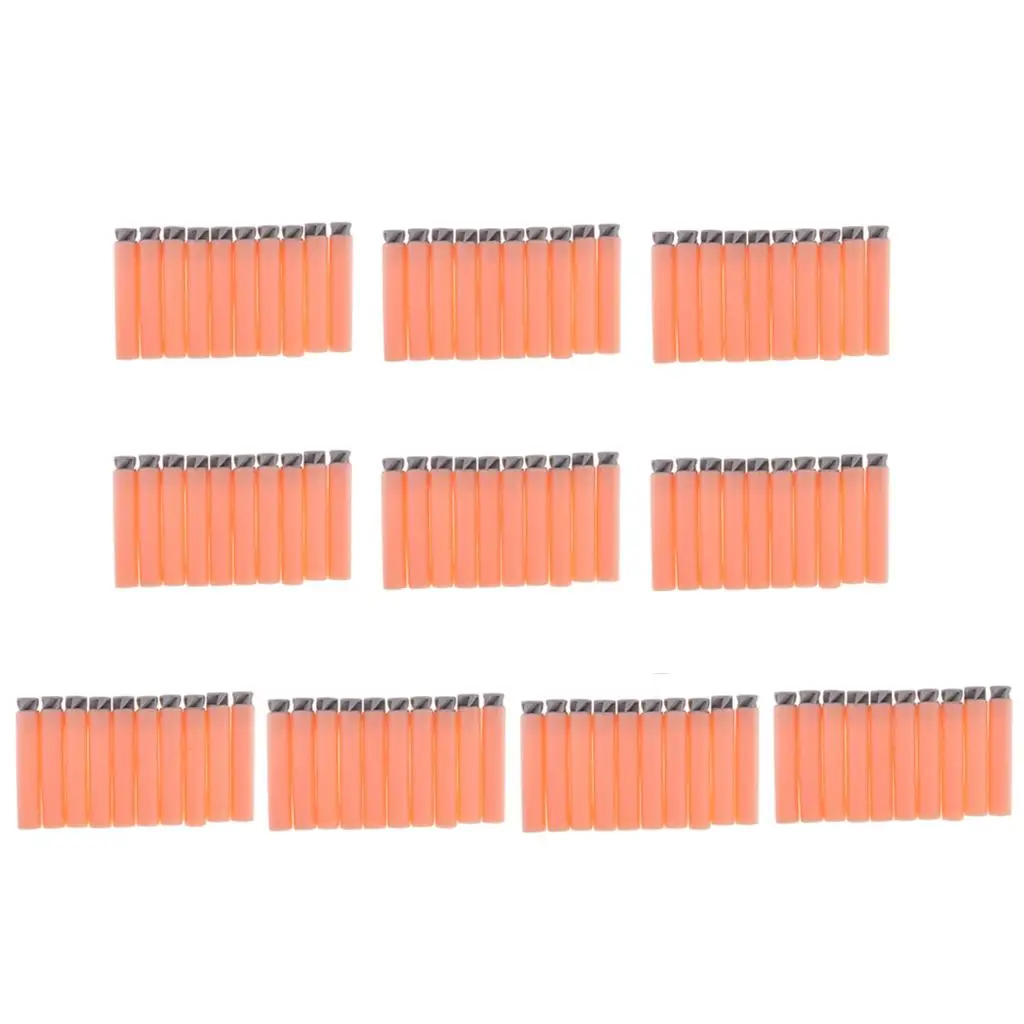 

100 Pieces Soft EVA Darts for N-strike Game Toy ACCS Orange