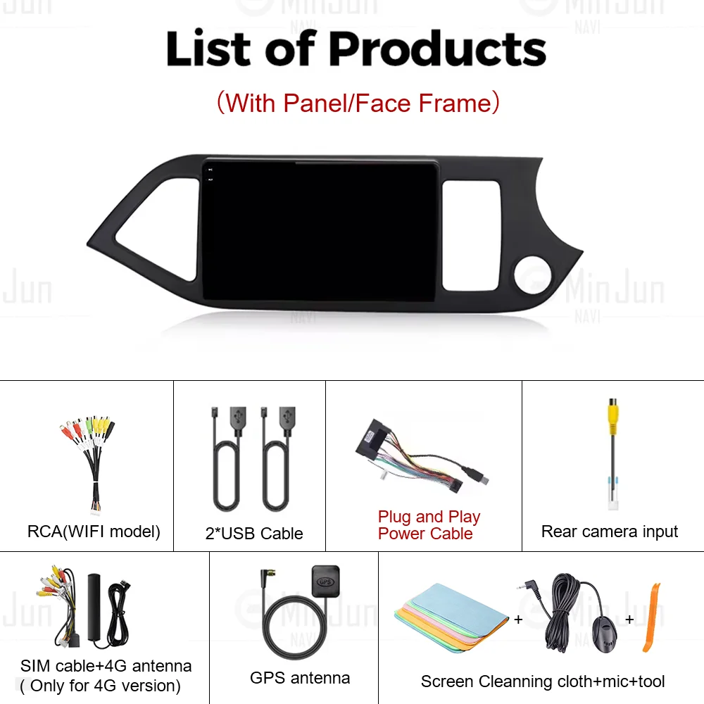 For KIA Morning Picanto RHD 2011 2012 2013 2014 2015 2016 Car Multimedia Player Android 16 Car Stereo Car Radio GPS Carplay Auto