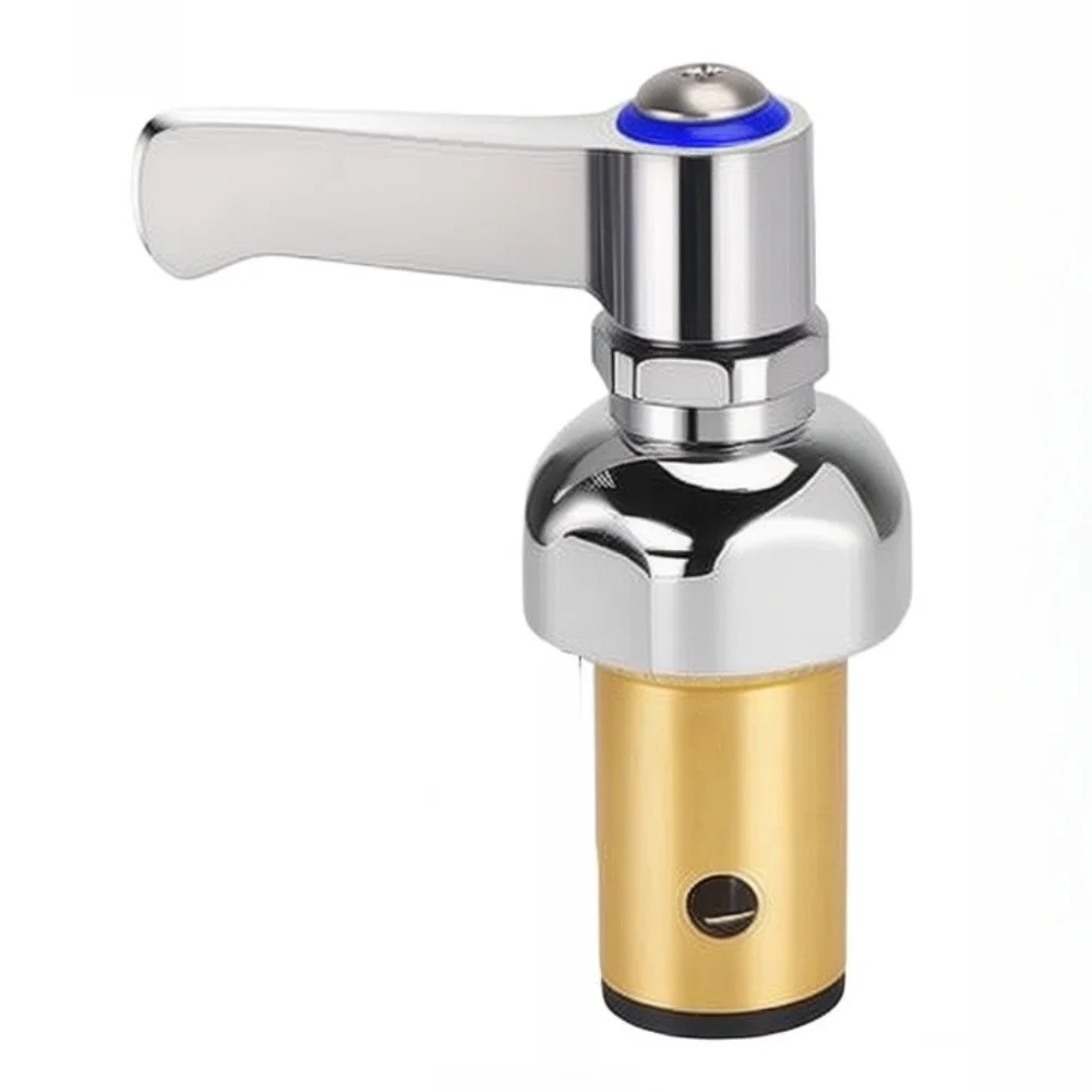 1 Pair Brass Hot Cold Side Spindle Assembly For T&S Faucet Valve Core Replacement 002713-40 002714-40 Garden Tools