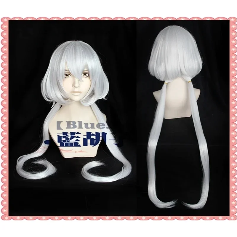 

Anime ZOMBIE LAND SAGA Konno Junko Cosplay Wig 1m Silver Grey Wig Heat Resistant Synthetic Hair Party Wigs