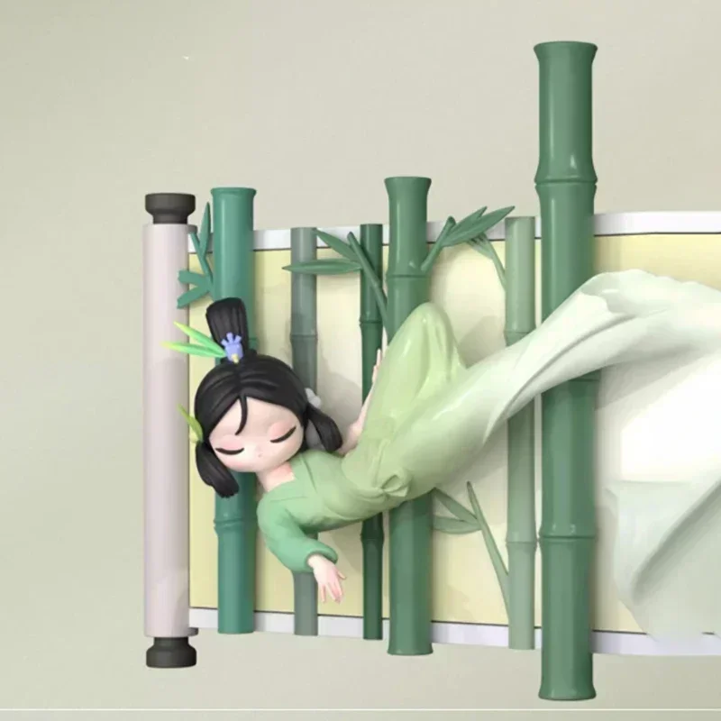 

52TOYS Sleep Chinese Serolls Series Blind Box Mystery Box Caixa Sorpresa Girls Anime Figures Cute Model Birthday Gift
