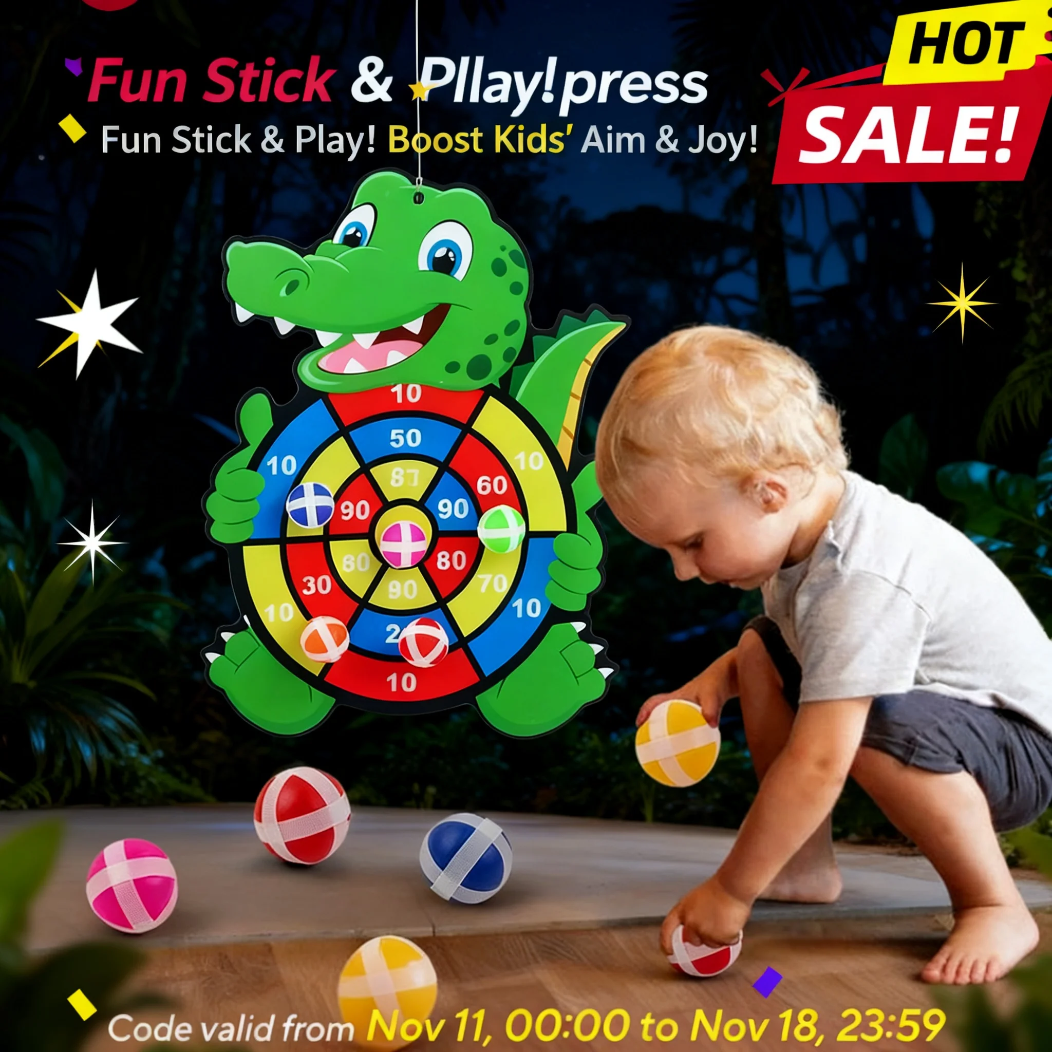 

Montessori Educational Dart Board for Children 3 to 7 Years Baby Indoor Sports Games