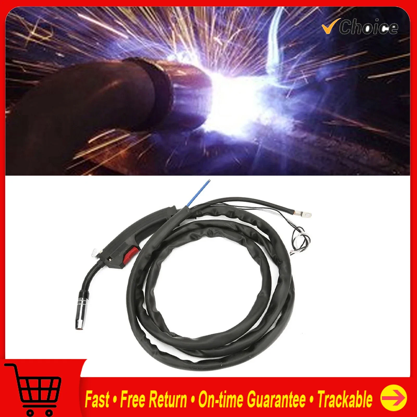 14AK MB14 CO2 Gas Protective Welding Gun Assembly 2 Meters Fit for MIG130 0.8~1.2mm MB14 Torch CO2 Welding Torch MIG Welder Gun