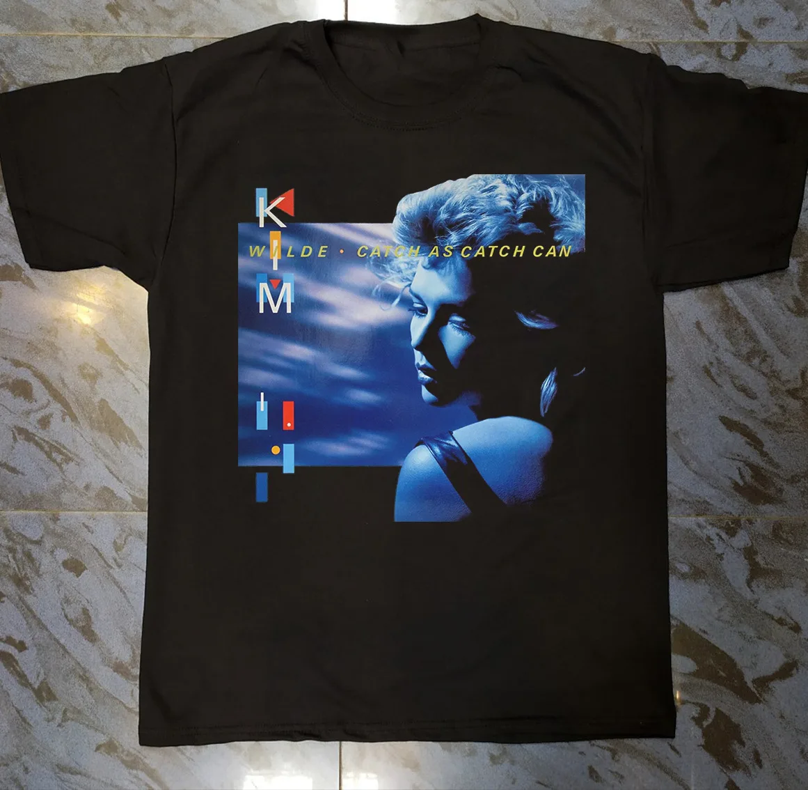 Kim Wilde Catch As Catch Can Album Shirt Short Sleeve Unisex Cotton