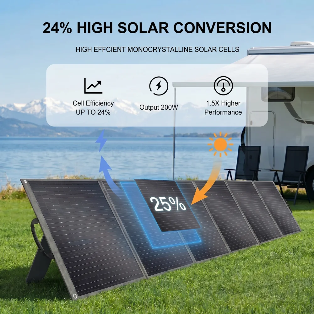 SOLARPLAY 400W Foldable Solar Panel Waterproof Balcony Charging Kit Portable Solar Charger For Home Balcony Camping Outdoor Power Supply