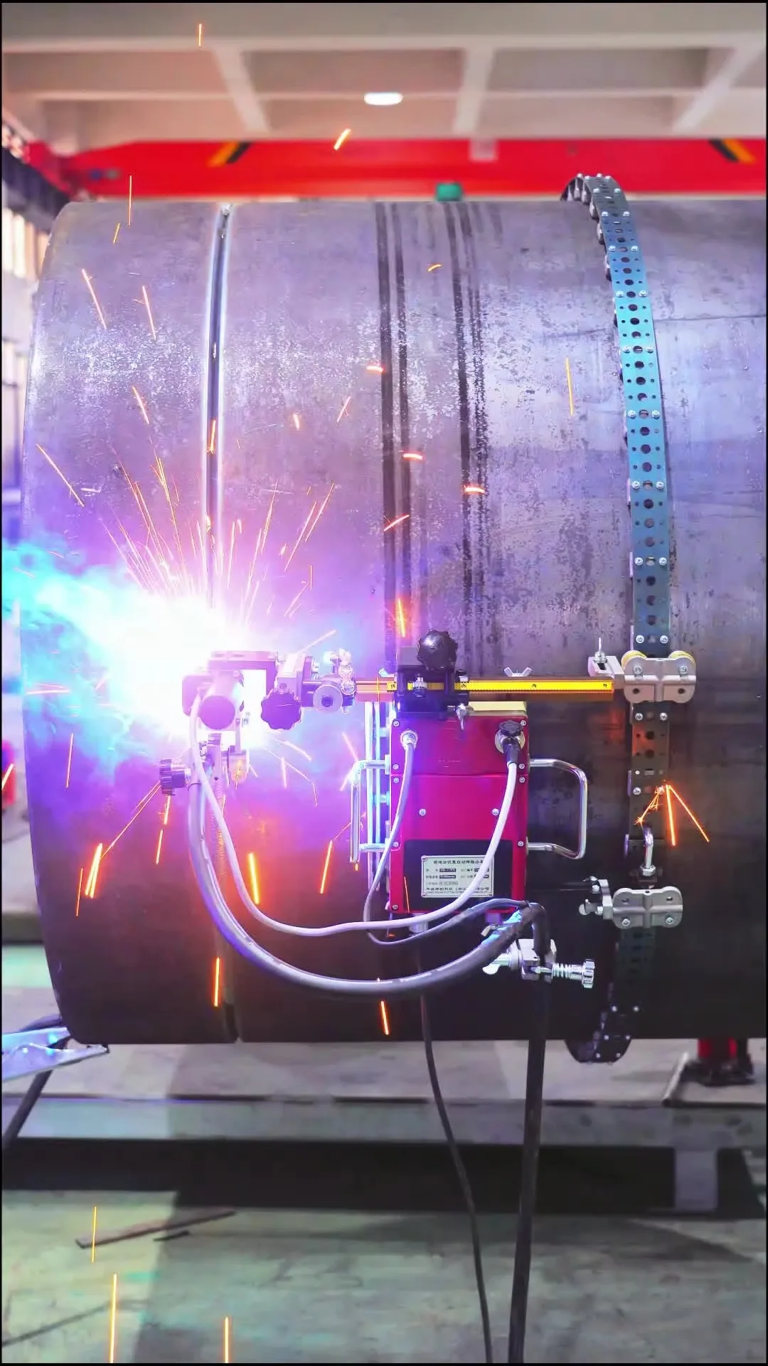 11WS Automatic Welding Carriage for Pipe and  Flange with Wireless Remote Control for Pipeline Engineering  Pressure Vessel