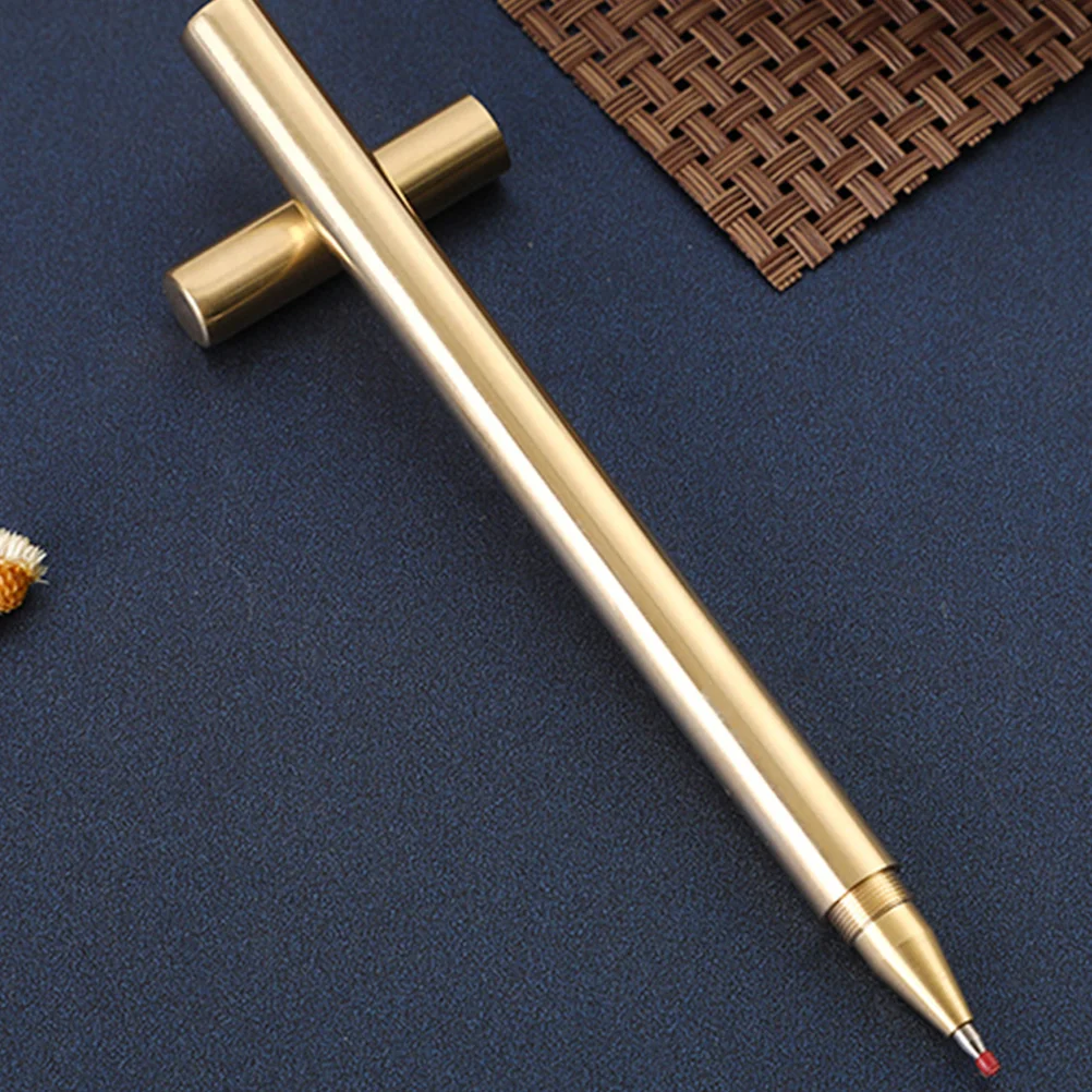 

Retro Advertising Copper Gel Pens Black Office Aesthetic Stationery Write Ballpoint Portable Writing Daily Use Sign