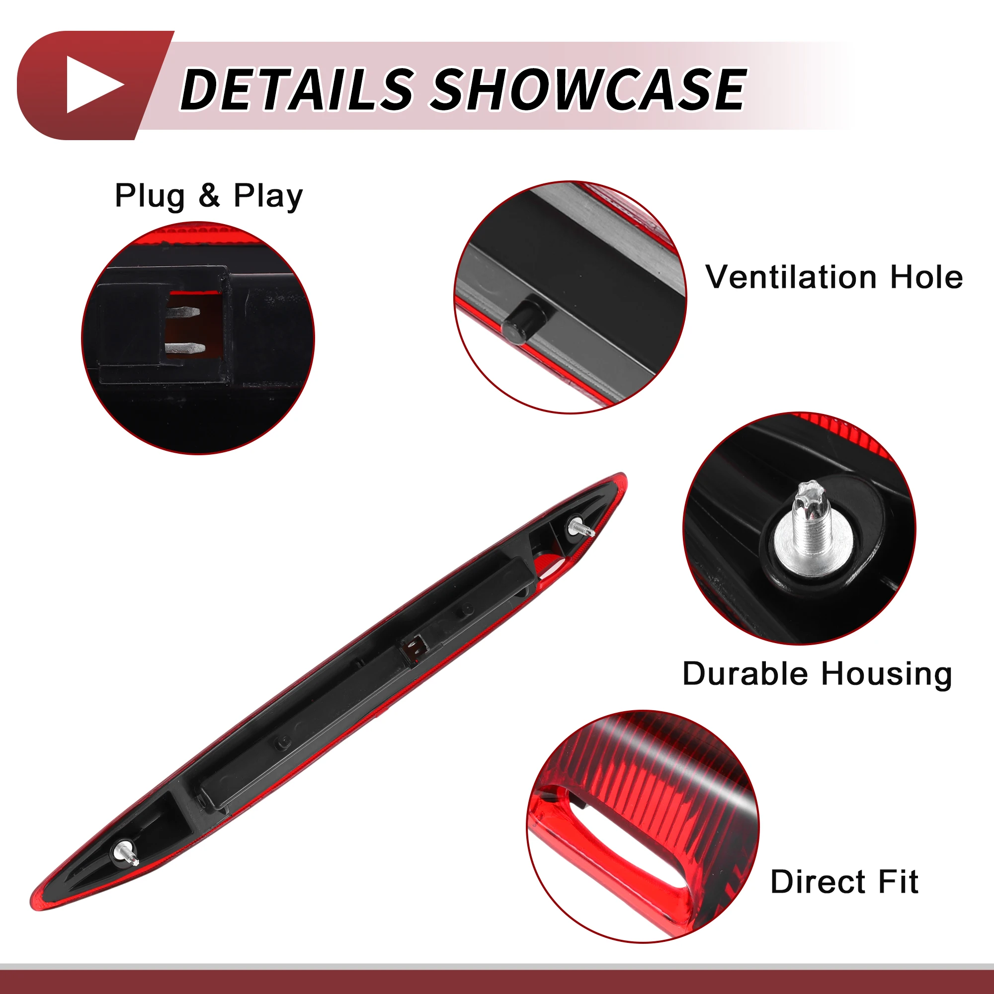 UXCELL ضوء الفرامل الثالث LED الأحمر لسوبارو Outback (النسخة الأمريكية) رقم 84701AJ01A