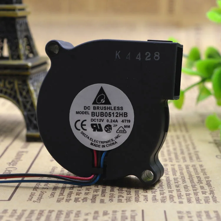 New Cooling Fan for Delta BUB0512HB 5015 12V 0.24A 5CM Turbofan Blower 3PIN Cooler Fan 50*50*15MM