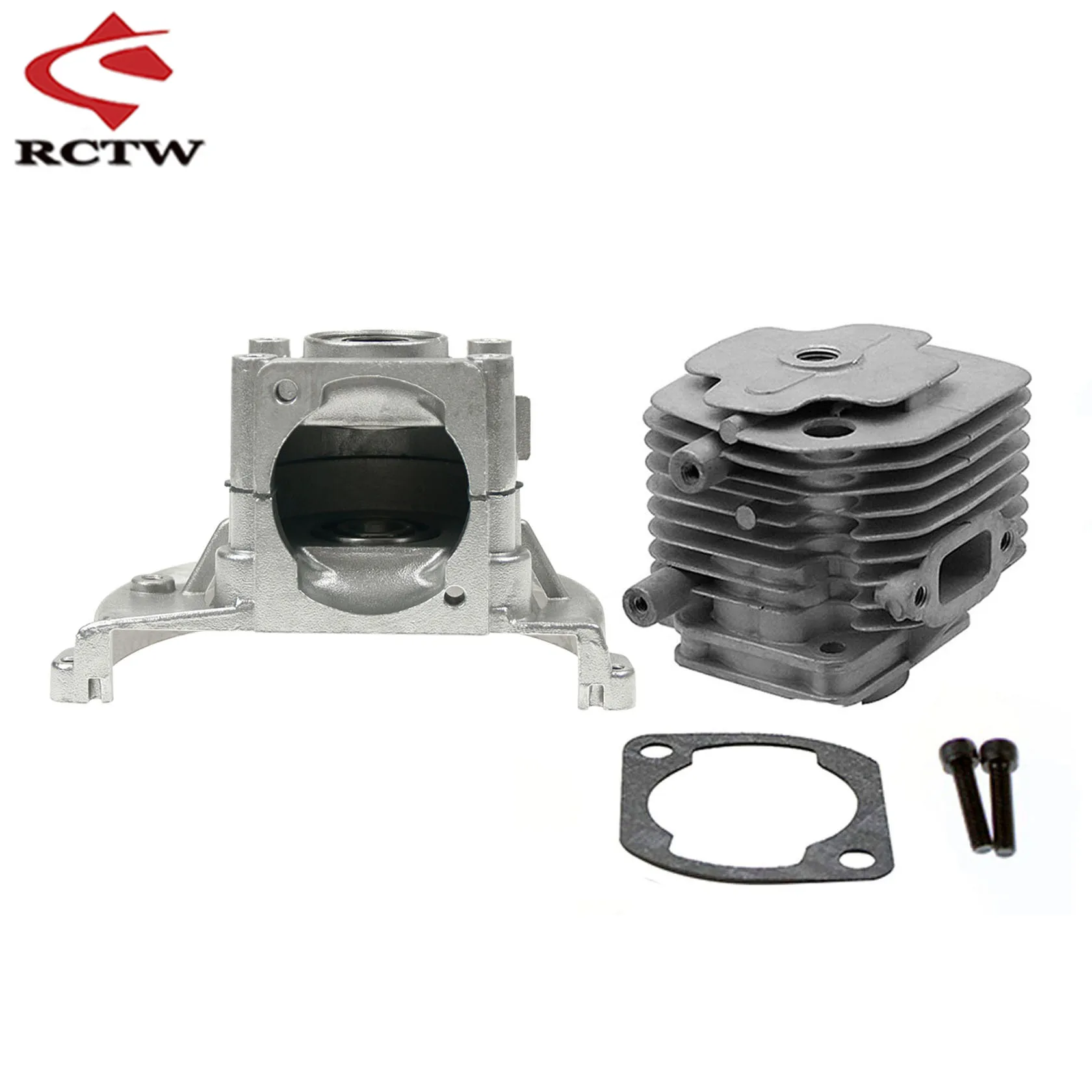 29CC 2-hole Cylinder or Crankcase Kit of 23CC 26CC 29CC Engine for 1/5 HPI ROFUN ROVAN KM BAJA LT FG GoPed RedCat Rc Car Parts