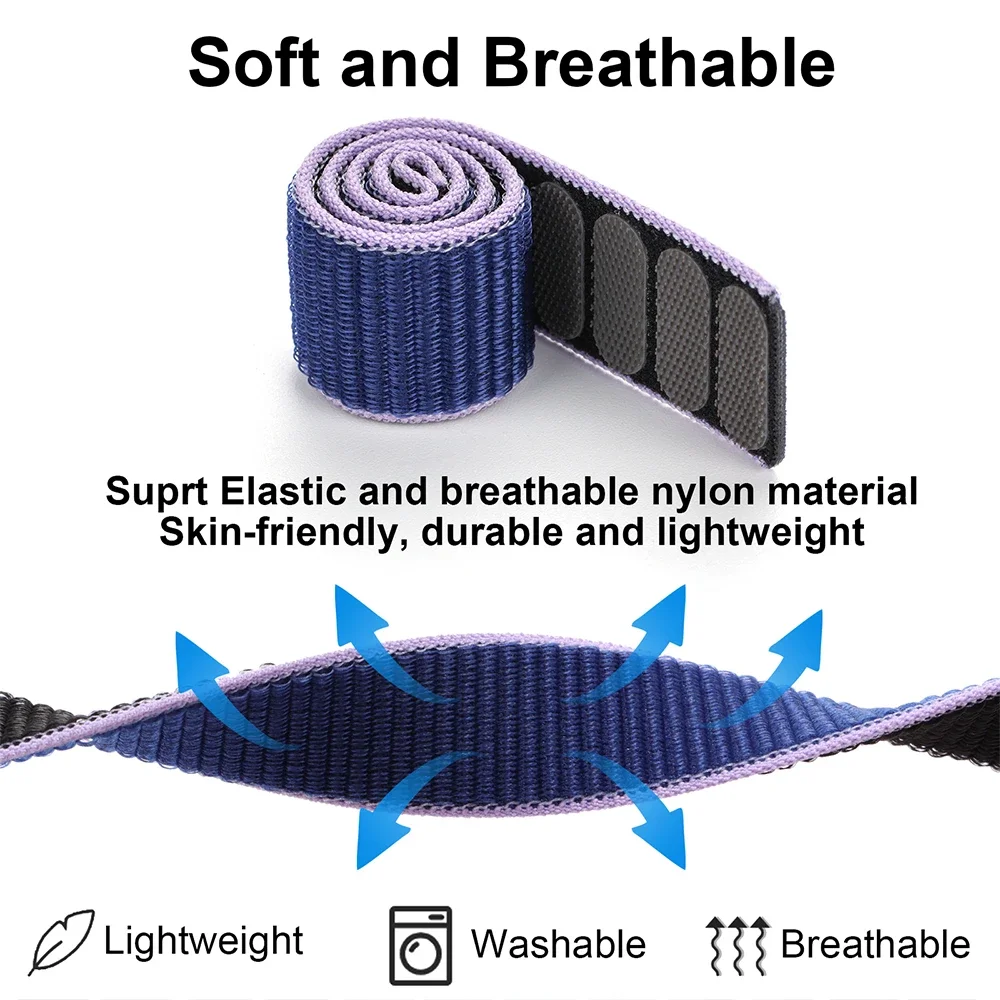 غريزة 2X هوك حلقة النايلون حزام حزام الساعات ل Garmin Fenix 6X 6 Pro 5X 5 7X 7 Epix 2 935 945 الأساور 26 22 مللي متر سوار ساعة