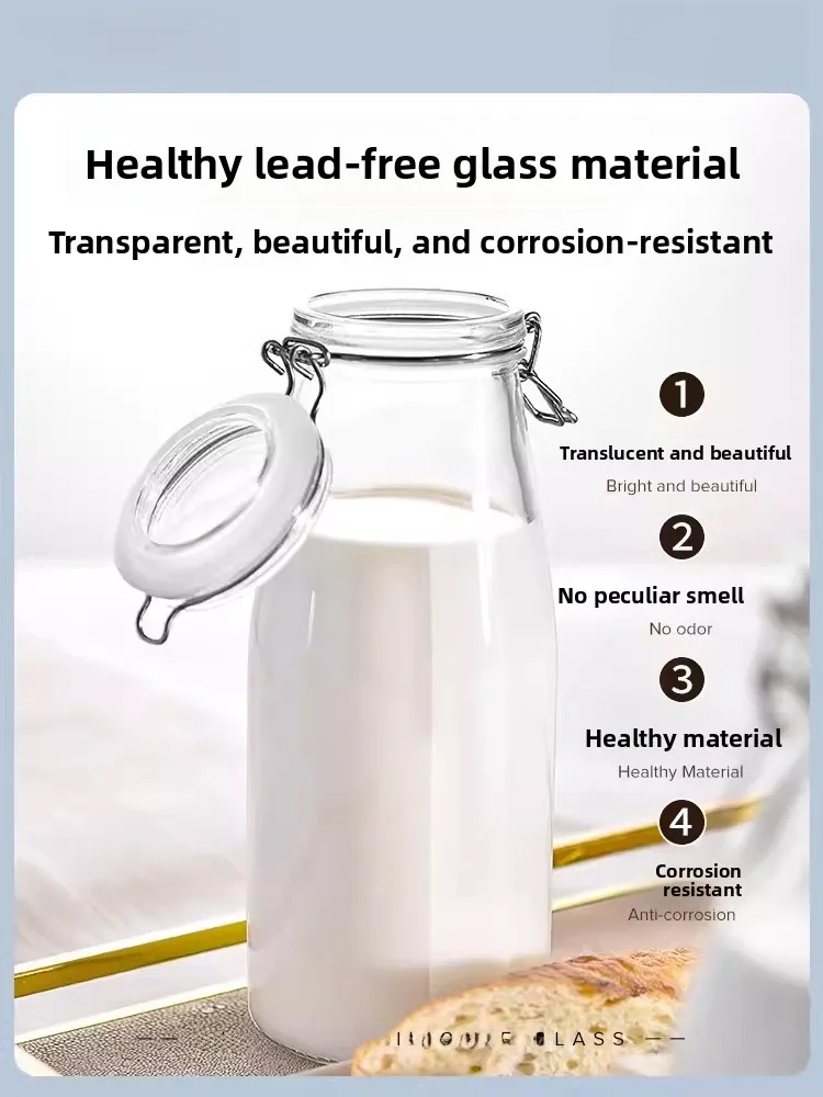 Grote Capaci Melkfles Glazen Sed Koelkast Opslagcontainer Lekvrij Draagbare Keuken Opslagpot Scybe Xibei