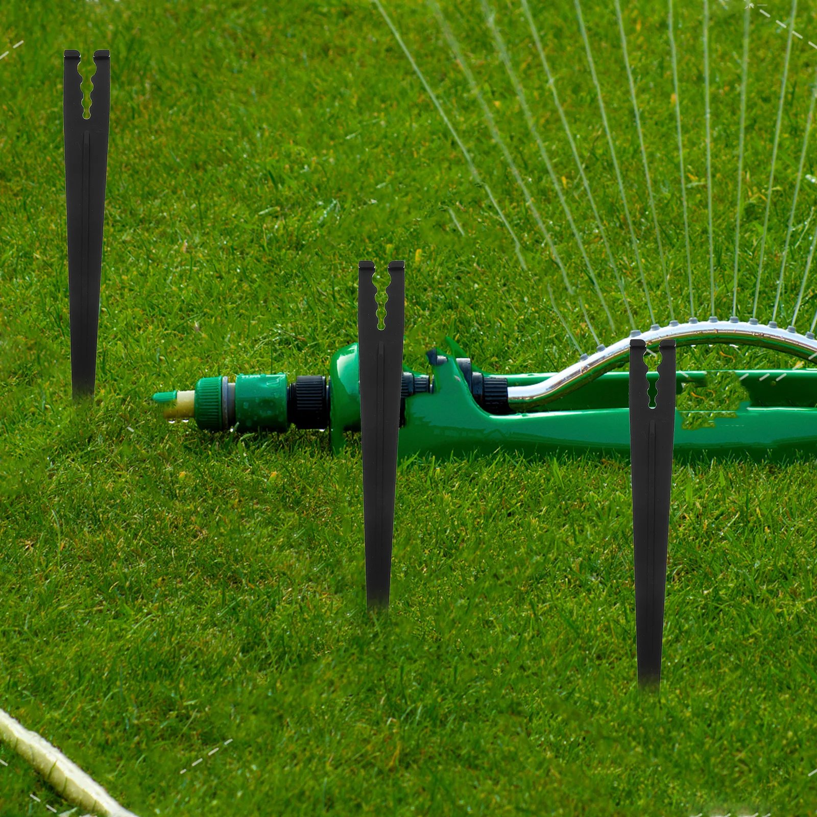 

100pcs Drip Irrigation Stakes Hose Support Holder Garden Watering Brackets Fixed Rods For Lawn Flower Beds Greenhouse