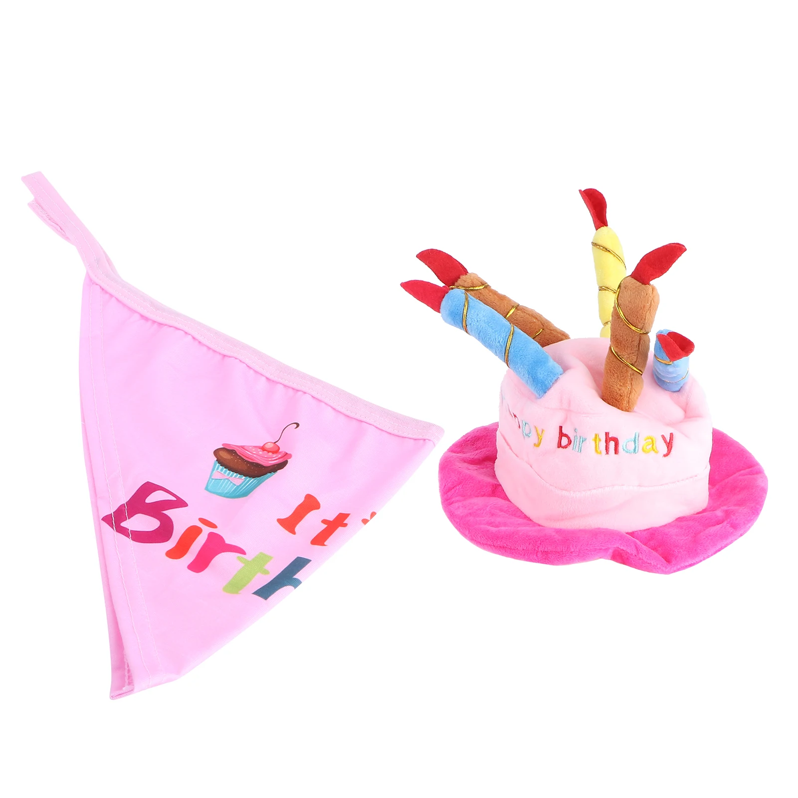 

Birthday Hat Collar Saliva Towel Pet Decorative Headscarf for Dogs Party Hats Dog Bib Dog Collar Pet Accessories