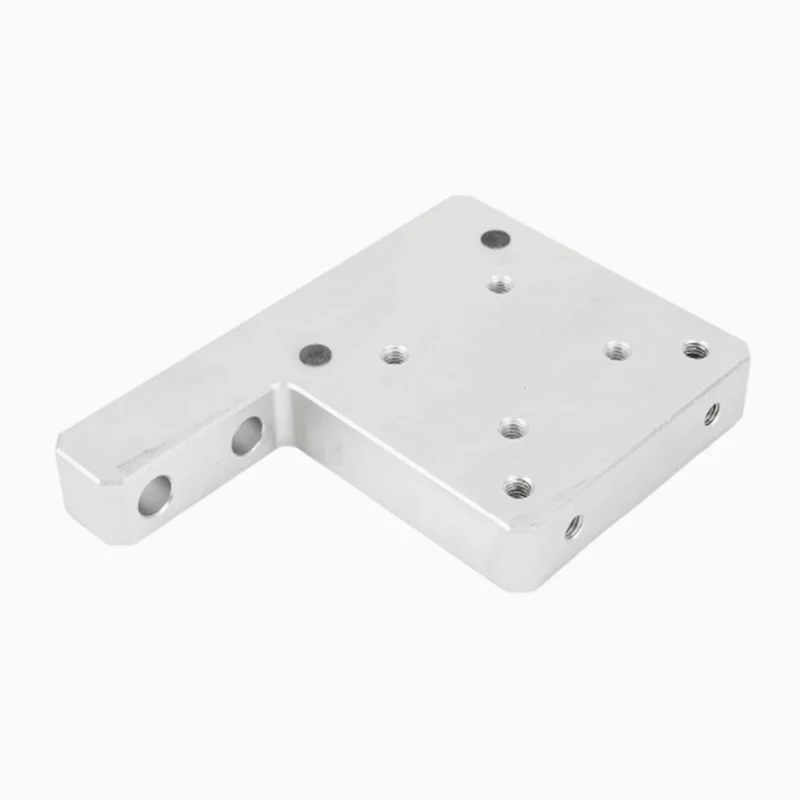 

Custom CNC aluminum alloy precision machined L-shaped mechanical connection plate mechanical assembly plate