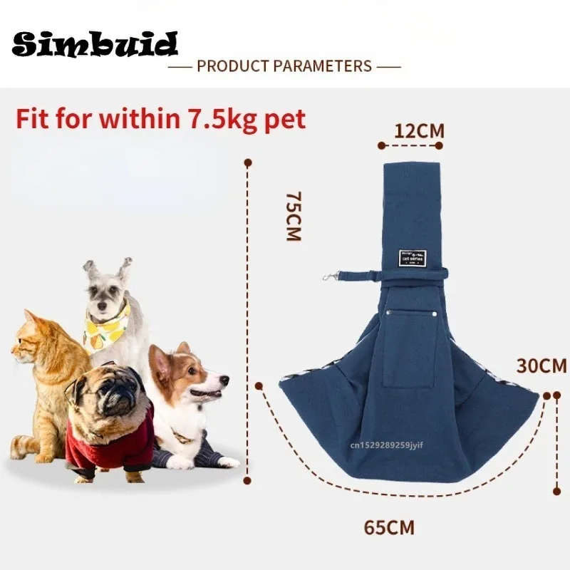 Comfortable Dog Bag Pet Out Crossbody Shoulder Bag Outdoor Travel Portable Cat Puppy Sling Bag Tote Pet Carrying Supplies