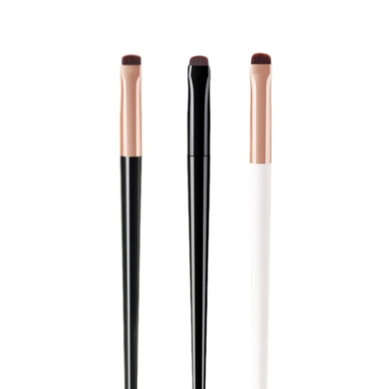 Conjunto de pincéis de delineador de ponto afiado, pincel de sobrancelha angular para contorno, lápis ultrafino, ferramenta de coloração de sobrancelha