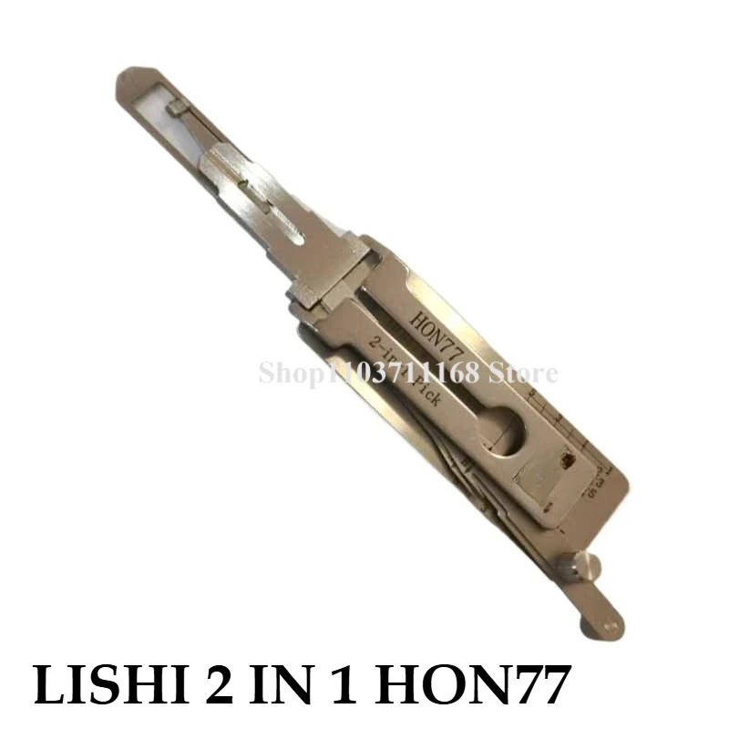 

1PCS Picklock 2 in 1 Locksmith Tool Lishi HON77 2in1 Decoder and Pick Is Designed for Honda Motorcycles [HS 4 Track External