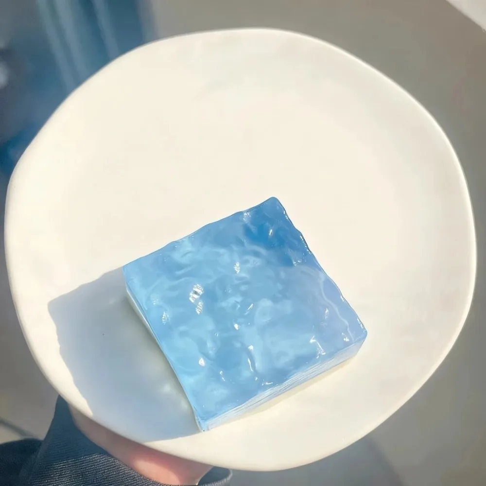 Gifts TPR Ocean Cheese Squeeze Super Soft Sticky Texture Mousse Fidget Square Shape Ocean Theme Squishy Fidget