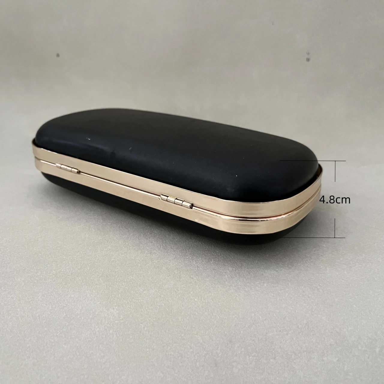 19cm Box Clutch Purse Frame Metal Box Frame Clutch Bag Glue-in Hand Pouch Rectangle Round Head Evening Bag Accessories Golden