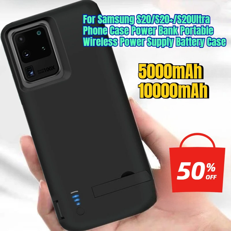 

5000/6000mAh for Samsung S20/S20+/S20Ultra Phone Case Power Bank Portable Wireless Power Supply Battery Case