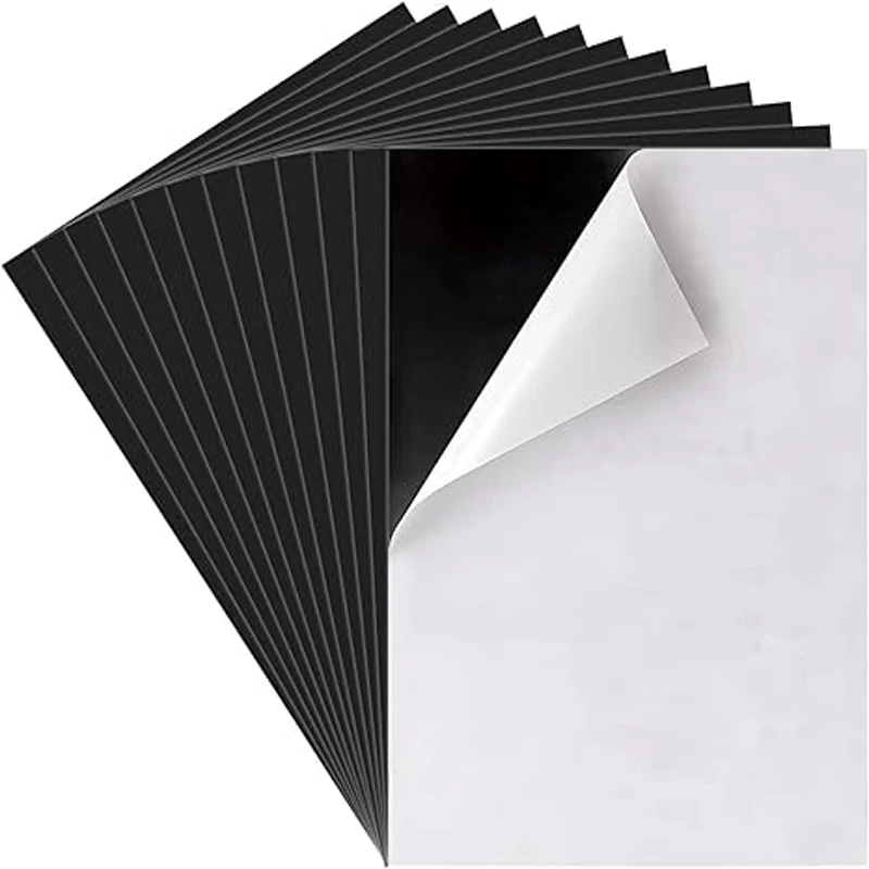5/10pcs 4X6/8X10in Picture Magnetic Sheets Cuttable Shaped Photo Magnet Sheets with Self-Stick Adhesive Backing for Home/Offic