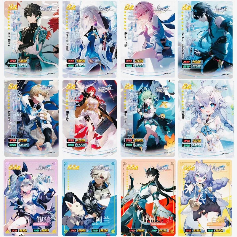 Honkai: Star Rail Card Trailblazer Stelle Caelus Himeko Children Gift Toy Rare Collections Anime Game Cards