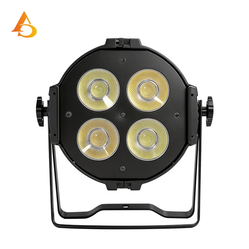 DMX 200W COB 4x50W LED Par Light Cold White Warm White Shell Stage DJ Performance Light Wedding Party Disco Light