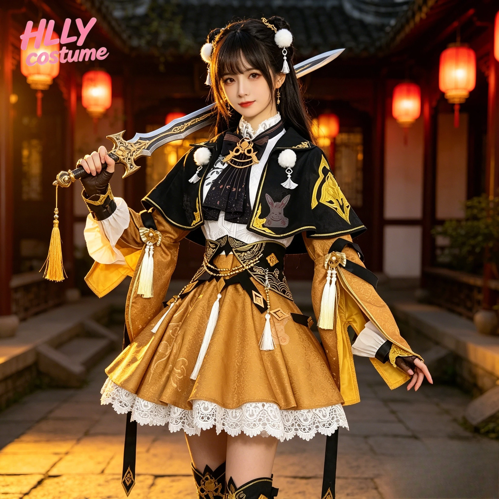 Cangjian Baixiang Set JX3 Cosplay Costume Full Set Martial Arts Character Outfit Women Party Wear