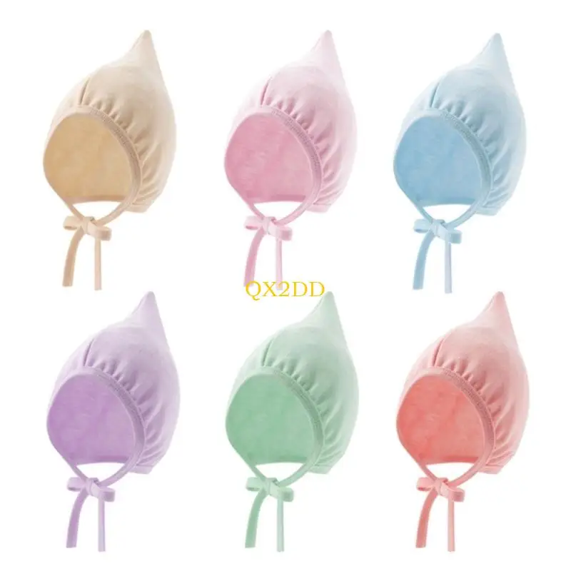 Hombo bebé QX2D Hittlers calientes y Gapas Fetal Fetal Infantes Bonnón con correa barbilla a prueba viento