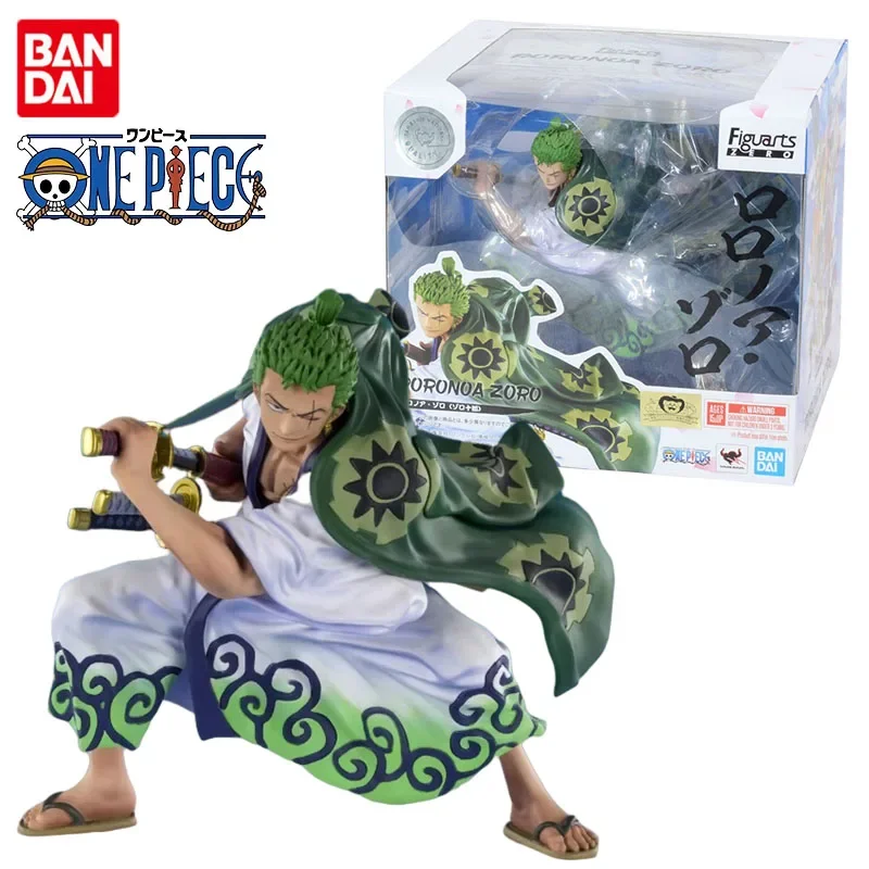 

Bandai Genuine ONE PIECE Anime Figure Figuarts ZERO Roronoa Zoro Wano Country Action Toys for Boys Girls Gift Collectible Model