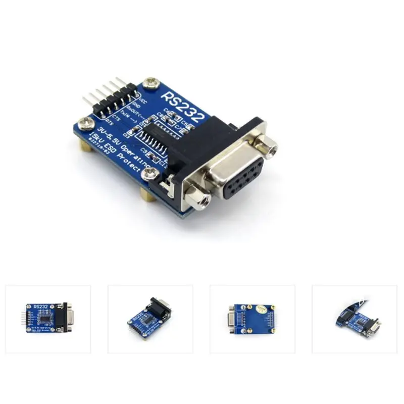 M52K-RS232 Board RS232 To TTL SP3232 Serial To TTL Converter DC 3V-5.5V With ESD 6Pin Cable