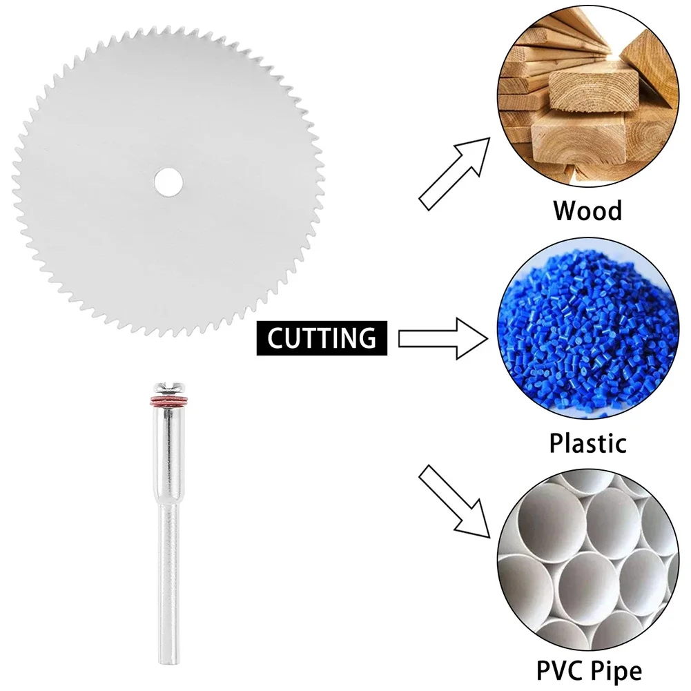 15Pc Rvs Slice Metalen Doorslijpschijf Met 2.35MM Doorn Voor Dremel Rotary Gereedschap 16/18/22/25/32mm Doorslijpschijf