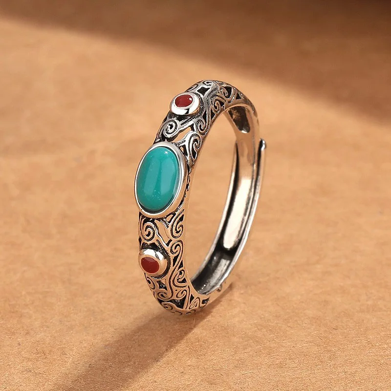 Neuer 925 Sterling Silber Ring Vintage Klassiker für Damen Hochzeitsschmuck Verlobungs-Charm Hochwertige Mode Party Geschenk Ring