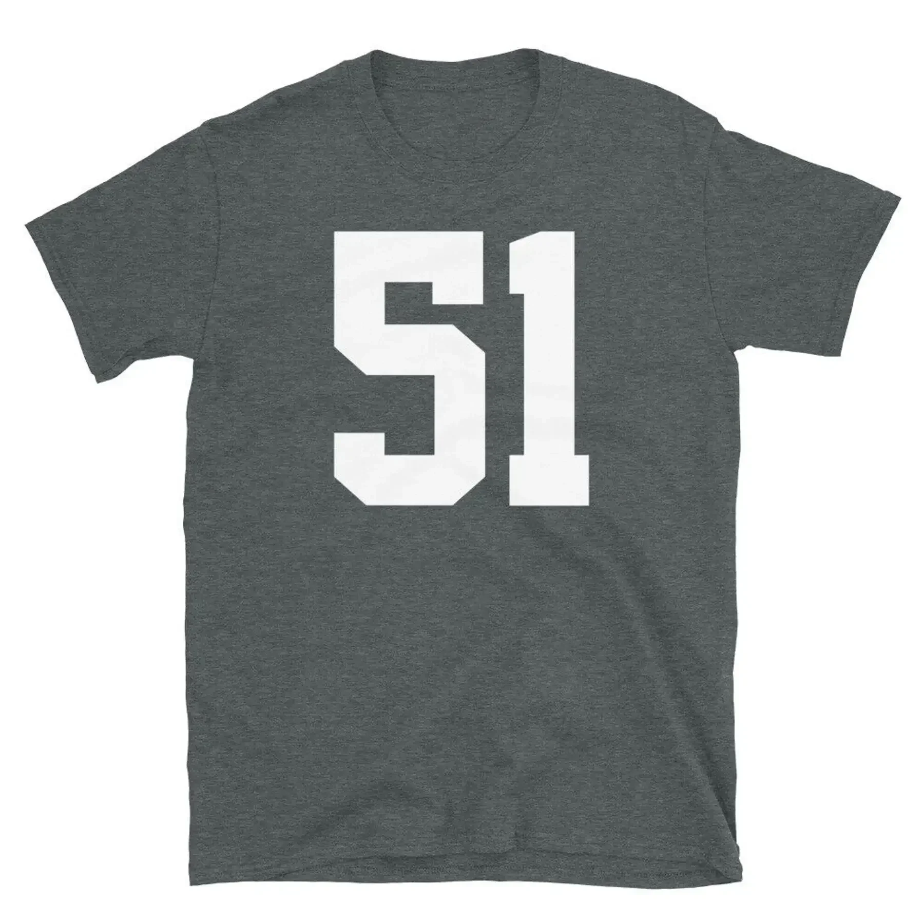 Team Uniform Jersey Number 51 Birthday Varsity Short Sleeve Unisex T Shirt