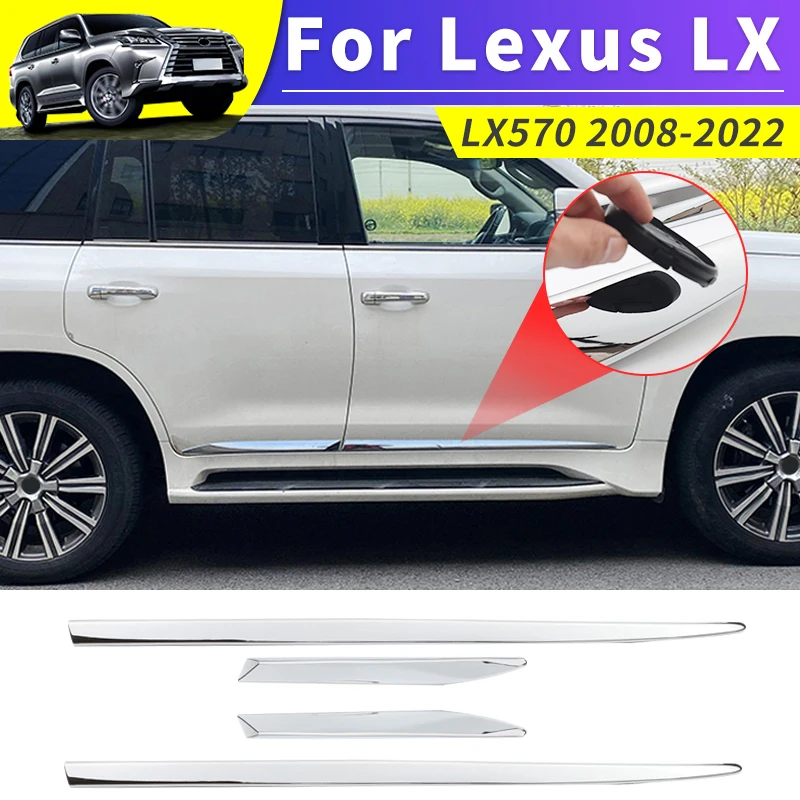 

Для 2008-2022 Lexus LX 570 LX570 2021 2020 2019 Автомобильная дверь Противоударная хромированная отделка Модернизированный Комплект кузова модификации аксессуары