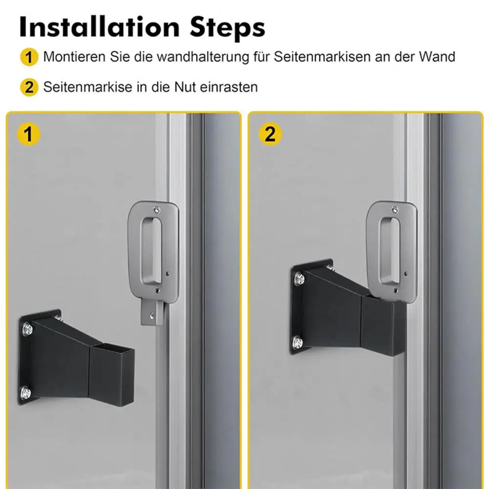 

Heavy Duty Awning Bracket Awning Brackets Wall Mounted Support with Screws Expansion Tubes Metal for Outdoor for Side