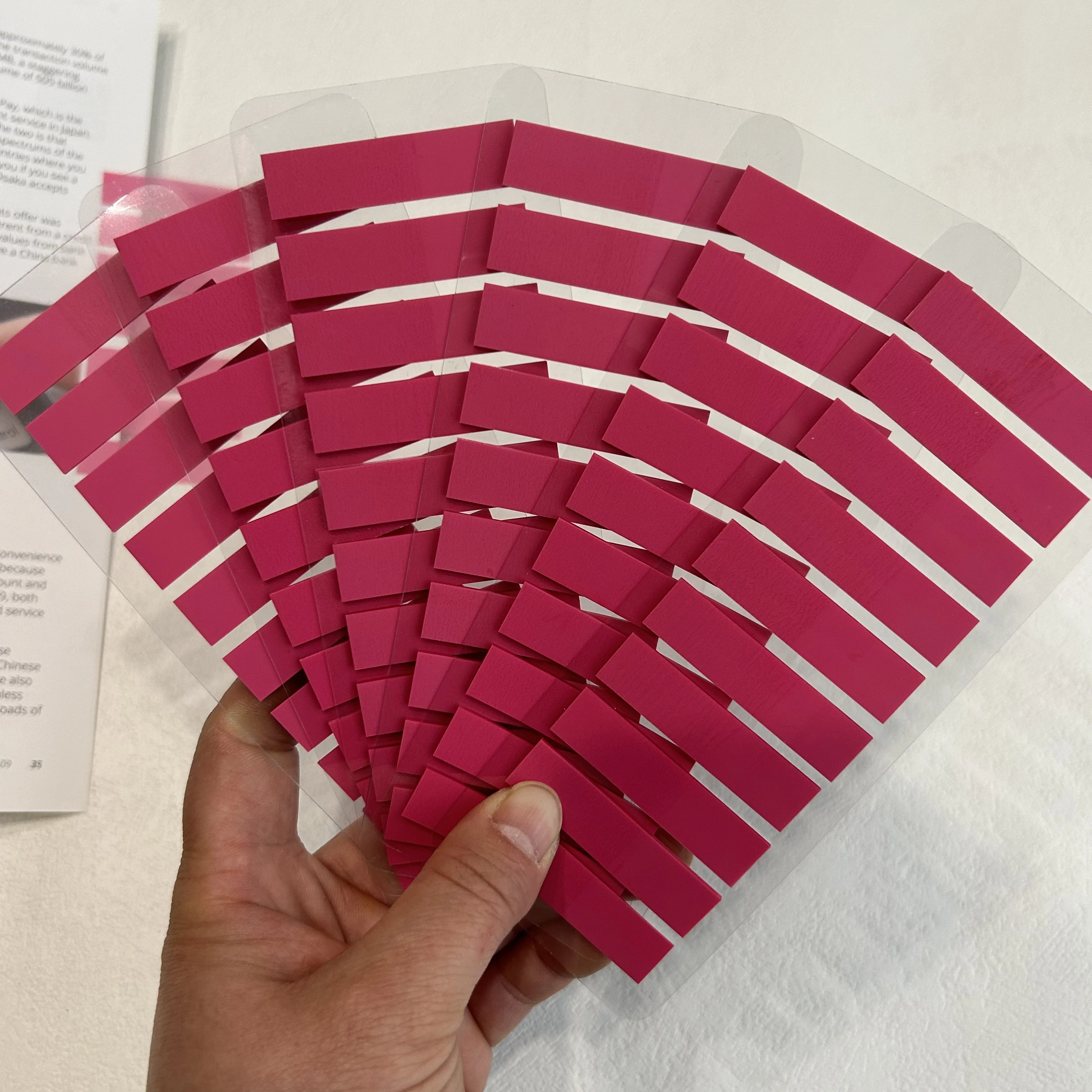 6 แพ็คโปร่งใส Sticky Notes Self-Adhesive อ่านหนังสือ Annotation Notepad บุ๊คมาร์ค Kawaii อุปกรณ์โรงเรียน