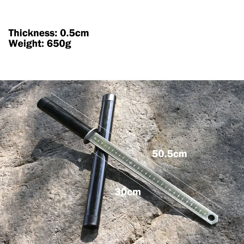 Règle multifonctionnelle en acier à haute teneur en carbone, lame croisée de forgeage intégrée, outils de voiture de véhicule longs et enveloppés