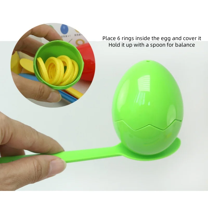 

Детское балансирующее яйцо, реле, игра, игрушки для бросания ложек, игры для семейного взаимодействия, сенсорная игра, вечеринка для детей, подарки на Рождество и день рождения